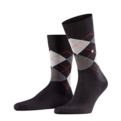 Image of Burlington Men&#039;s Manchester Socks, Cotton, Black (Black 3000), 11 14 (1 Pair)
