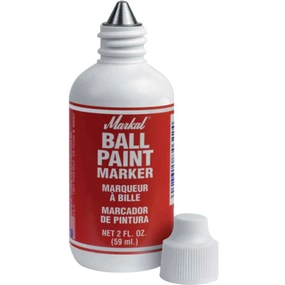 Image of 12x Markal Ball Paint Marker Red MRL7340842C