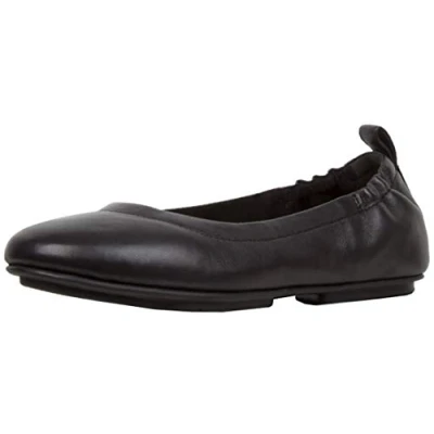 Image of Fitflop Women&#039;s Allegro Closed Toe Ballet Flats, Black 001, 4 UK