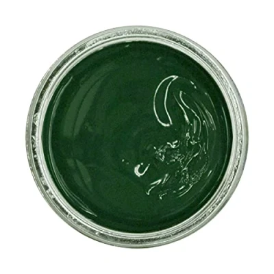 Image of Famaco 50ml Green Pine Thuya Leather Deluxe Cream Polish for Boot and Shoe with Application Sponge Long Lasting Shine Protector Kit Boots Shoes