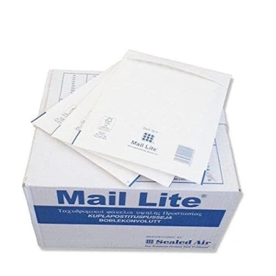 Image of 50 Pack Size 8 (H/5) White Mail Lite Padded Envelopes