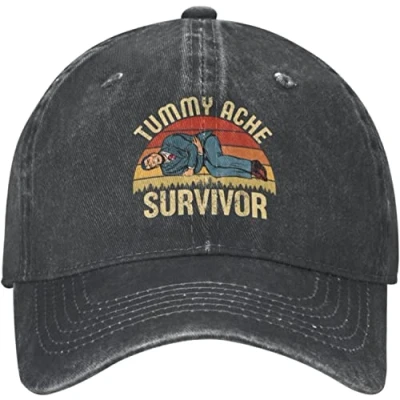 Image of LOUJIN Funny Gift Hat Tummy Ache Survivor for Men Baseball Cool