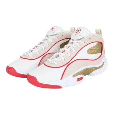 Image of Reebok Unisex Answer III Sneaker, White/VINTAGECHALK/VECTORRED, 12 UK