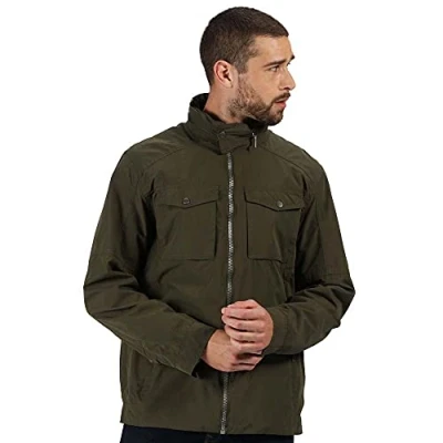 Image of Regatta Mens Haldor Shell Jacket, Dark Khaki, X Large