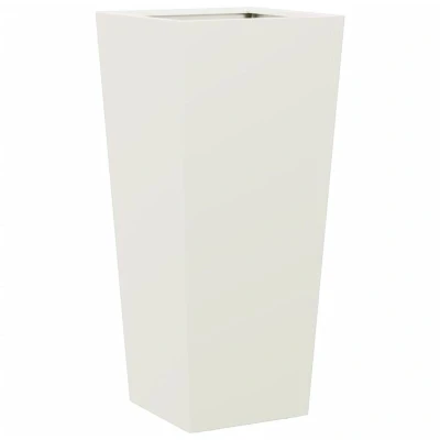 Image of vidaXL Garden Planter White 35x35x75 cm Steel