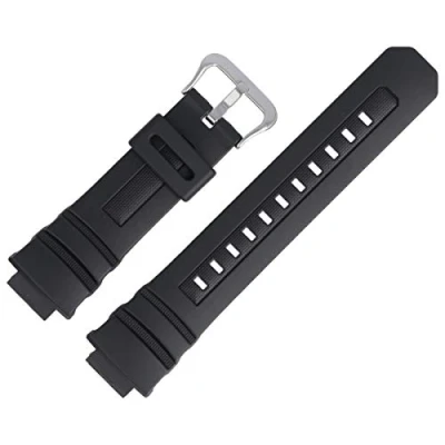 Image of Casio AW 591 Replacement Watch Strap 25 mm Plastic Black