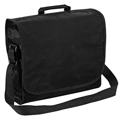 Image of Quadra Plain Record / Messenger Bag (9 Litres) (One Size) (Black)