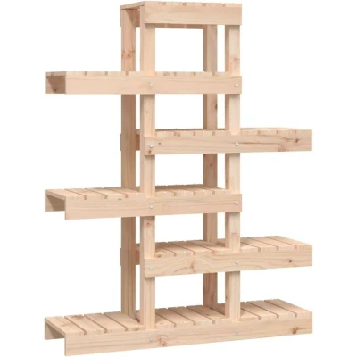 Image of vidaXL Plant Stand 85x25x109.5 cm Solid Wood Pine