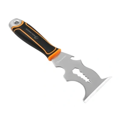 Image of ROLLINGDOG 14 in 1 Paint Scraper Tool Painters Tool,Stainless Steel with Soft Rubber Grip