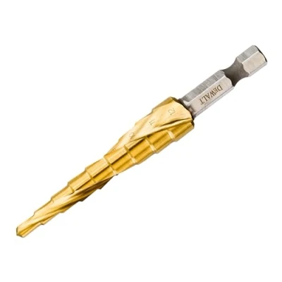 Image of Dewalt DT5026 QZ 4mm to 12mm Hole Enlarger Step Drill 1/4 Hex Shank