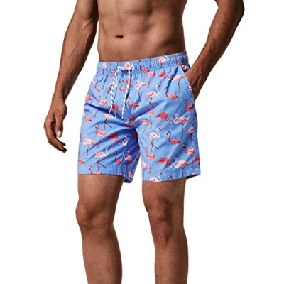 Image of MaaMgic Men&#039;s Swim Trunks Quick Dry Fit Performance Surfing Short with Pockets, New 826 flamingo, Medium ( Waist:31 in 33 )
