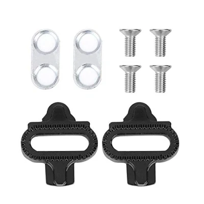 Image of DEWIN Bike Pedals Cleats, Self Locking Road Cycling Cleat Set Mountain Bicycle Shoes Cleats Pedal Plate Accessory for SPD Spinning, Indoor