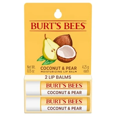 Image of Burt&#039;s Bees Coconut and Pear Moisturizing Lip Balm, 0.15 oz