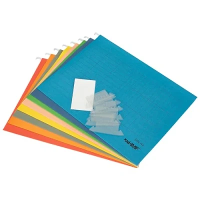 Image of HMF 250460 Suspension Files for Documents Set of 8 DIN A4 31.4 x 24 cm Colourful