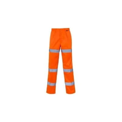 Image of Supertouch PC38984 3 Band Hi Vis Trousers, Long length, 34&quot; Waist, Orange