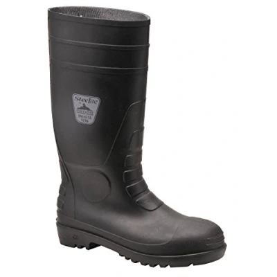 Image of Portwest Classic Safety Wellington S4, Size: 36, Colour: Black, FW94BKR36