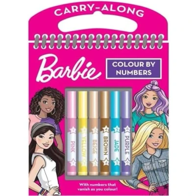 Image of Alligator Barbie Colour by Numbers Set Magical Vanishing Numbers, 6 Vibrant Pens, Perfect for Creative Fans!