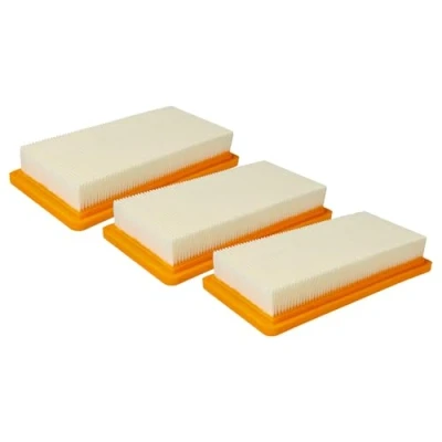 Image of vhbw 3x motor filter compatible with Kärcher BR 45/22 C Bp Pack + MF, Fleet *EU, DS 5.800 Waterfilter Vacuum Cleaner