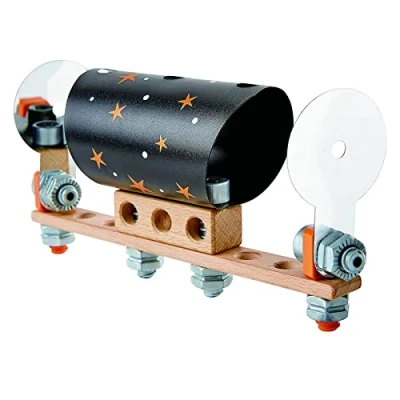 Image of Hape E3034 Junior Inventor Optical Science Lab Wooden Building Set with 7 Experiments