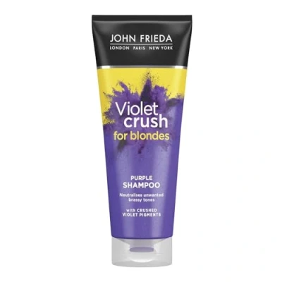 Image of John Frieda Violet Crush for Blondes Toning Shampoo Blonde Hair, Purple 250 ml