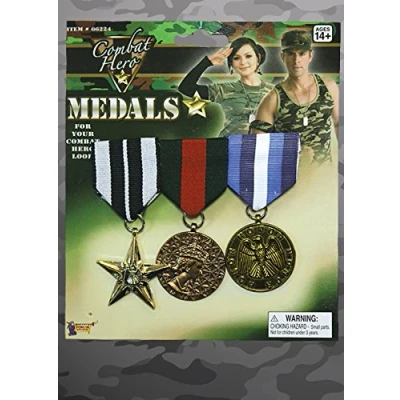 Image of Military Fancy Dress Army War Medals