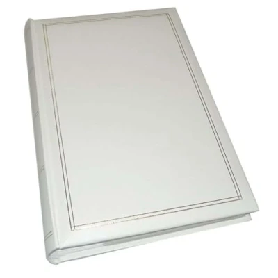 Image of walther Design Photo Album White 300 Photos 10 x 15 cm Memo Imitation Leather with Embossing, Monza ME 140 W