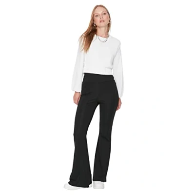 Image of Trendyol Women&#039;s Woman Relaxed Pants, Black, XL