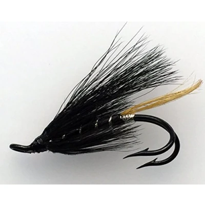 Image of BestCity Fly Fishing Salmon flies STOATS TAIL Doubles sizes 4 8 PACK of #165