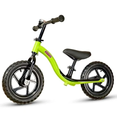 Image of KRIDDO Toddler Balance Bike 2 Year Old, Age 18 Months to 4 Years Early Learning Interactive Push Bicycle with Steady Balancing and Footrest, Gift for 5 Boys Girls, Green