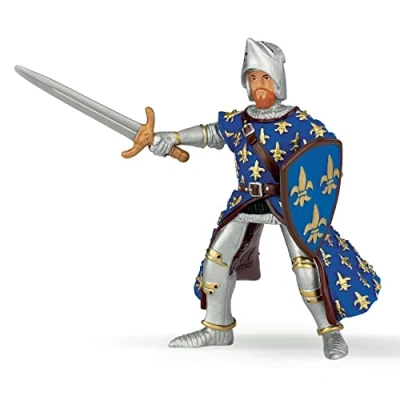 Image of Papo MEDIEVAL FANTASY, Solid, 39253 Blue Prince Philip Figurine, Multicolour