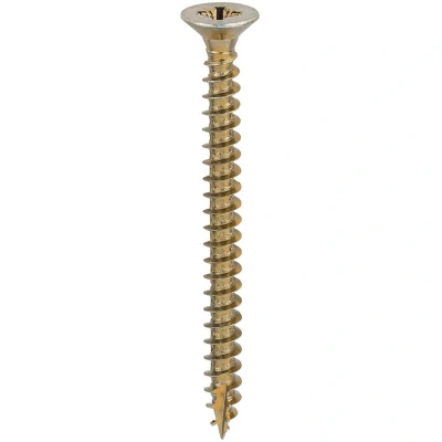 Image of 2x TIMCO Classic Multi Purpose Screws Pz Double Countersunk Yellow 60070CLAF Pack of 200