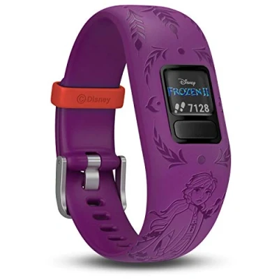 Image of Garmin vivofit Jr.2 Fitness Tracker for Kids, Includes Interactive App Experience, Swim Friendly, Up To 1 year Battery Life, Adjustable watch band, Frozen Anna