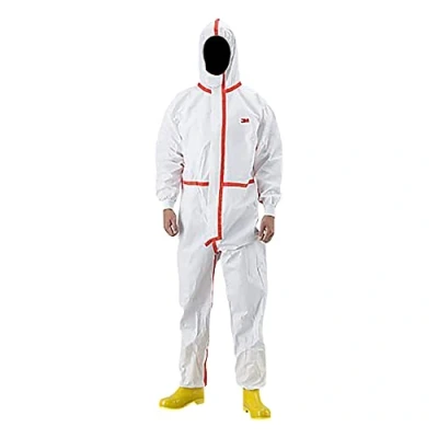 Image of 3M 4565 Hooded White Coveralls CE Type 4/5/6 (M)