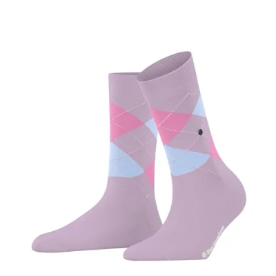 Image of Burlington Women&#039;s Covent Garden W SO Cotton Patterned 1 Pair Socks, Red (Dark Quartz 8972) new eco friendly, 3.5 7