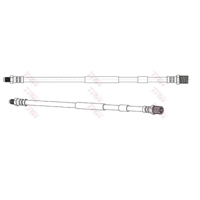 Image of 500399078 Brake Hose TRW PHD1265 M10x1 385mm Internal Thread, External Thread IVECO: DAILY 3, 4 Kasten/Kombi, 3 Kasten/Kombi