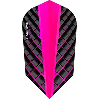 Image of Harrows Quantum Dart Flights 100 Micron Slim 3D Effect 1 Set (3) (Pink)