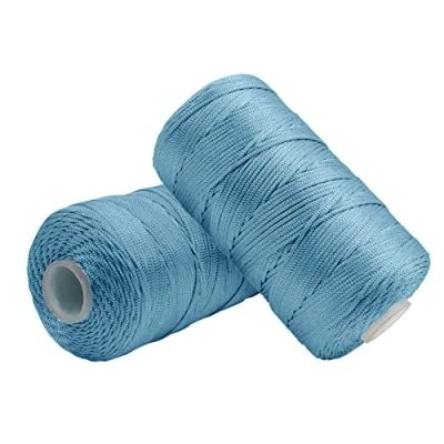 Image of Uiopa Macrame Cord 1.5mm x 400m, Nylon Yarn for Crochet and Knitting, Sky Blue String Craft Rope Wall Hangings, Dream Catchers, Jewelry Making, DIY Projects