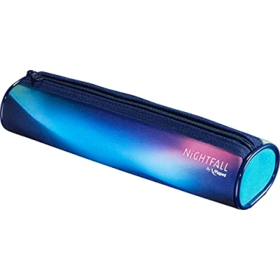Image of Maped School and Craft Pencil Case Nightfall Metal Zip Blue