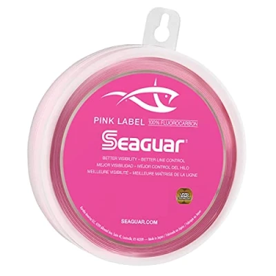 Image of Seaguar Pink Label 100% Fluorocarbon Fishing Line 50lbs, 25yds Break Strength/Length 50PL25