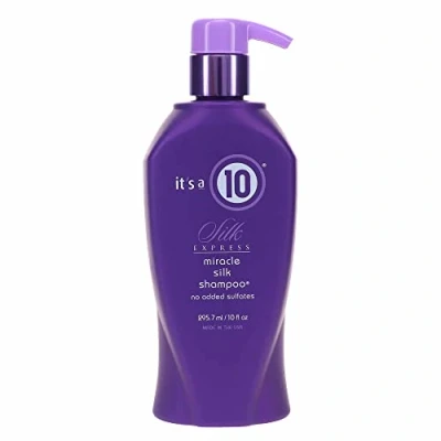 Image of It&#039;s a 10 Haircare Miracle Express Silk Shampoo, for Smooth and Shiny Hair, Daily Use, Natural Ingredients, 295ml, Unisex