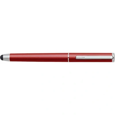 Image of A. T. Cross Ball Point Pen with Stylus Matte Red Chromplattierte Fixtures