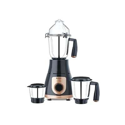 Image of Bajaj GX 3701 750W Indian Mixer Grinder Juicer Mixie with Nutri Pro Feature, 3 Jars, Black 1 Month Warranty2 Year Motor Warranty