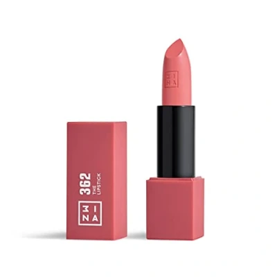 Image of 3INA MAKEUP the Lipstick 362 Pink with Vitamin E &amp; Shea Butter to Nourish Lips Long Lasting Lip Colour Matte Finish and Creamy Texture Vegan Cruelty Free