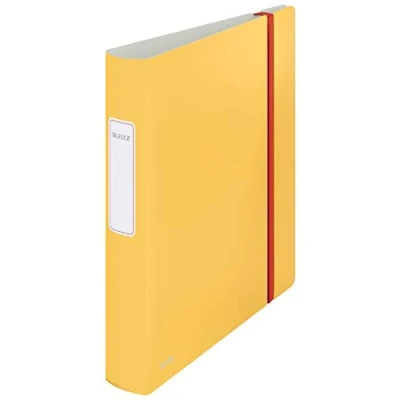 Image of Leitz 180 Active Lever Arch File, 350 Sheet Capacity, 65 mm Spine, Cosy Range, A4, Warm Yellow, 10390019