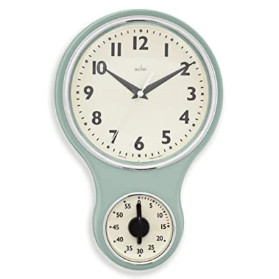 Image of Acctim Kitchen Timer Clock, Sage, One Size