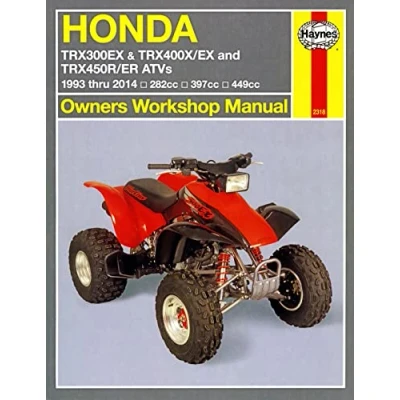 Image of Honda TRX300EX,TRX400EX,TRX450R/ER ATVs (93 14) Haynes Repair Manual (Paperback)