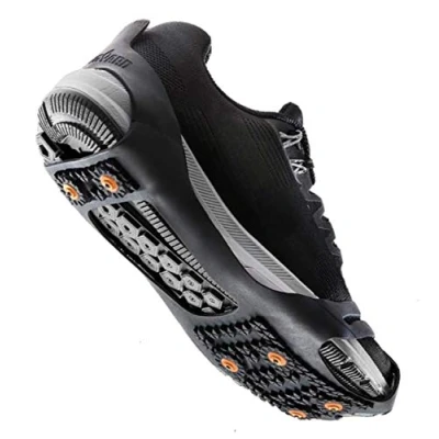 Image of Springyard Unisex_Adult RunSafe SportGrip Schuhspikes Ice and Snow Traction Cleats, Black, Large