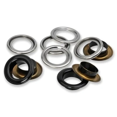 Image of Prym 542542 Eyelets with washers, 11 mm, red/Silver, can be Used The Vario Creative Tool, Black, Ø 14 mm