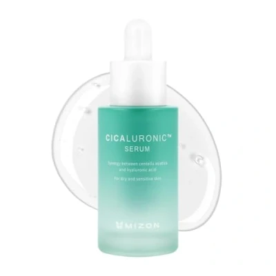 Image of [MIZON] CICALURONIC Serum (30ml) Korean Skincare Vegan Care Ultra Hydrating &amp; Soothing Hyaluronic Acid Centella Asiatica 93% Natural Ingredients