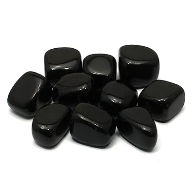 Image of CrystalAge Black Obsidian Tumble Stone (20 25mm) Pack of 10